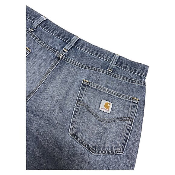 Carhartt Relaxed Fit Ripped & Distressed Designer Denim Pants Jeans Mens 38x30 - Picture 3 of 7